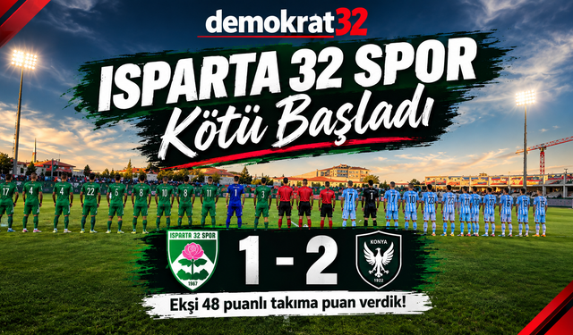 Eksi 48 Puanlı Adana Demirspor'dan Isparta'da Tarihi Darbe: 1-2!