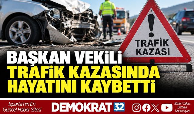 BAŞKAN VEKİLİ TRAFİK KAZASINDA HAYATINI KAYBETTİ