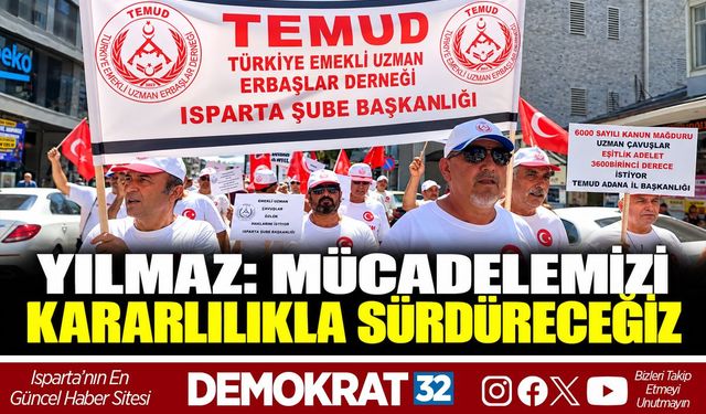 YILMAZ: MÜCADELEMİZİ KARARLILIKLA SÜRDÜRECEĞİZ