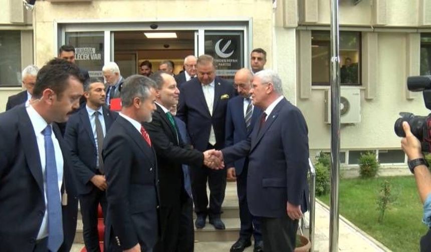 İYİ Parti lideri Dervişoğlu’ndan Erbakan’a ziyaret!