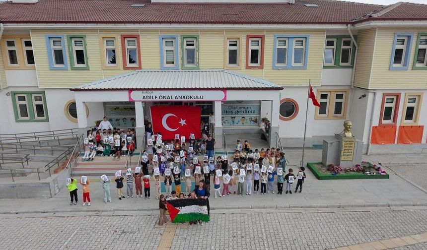 Burdur'da okullarda Filistin için farkındalık etkinliği