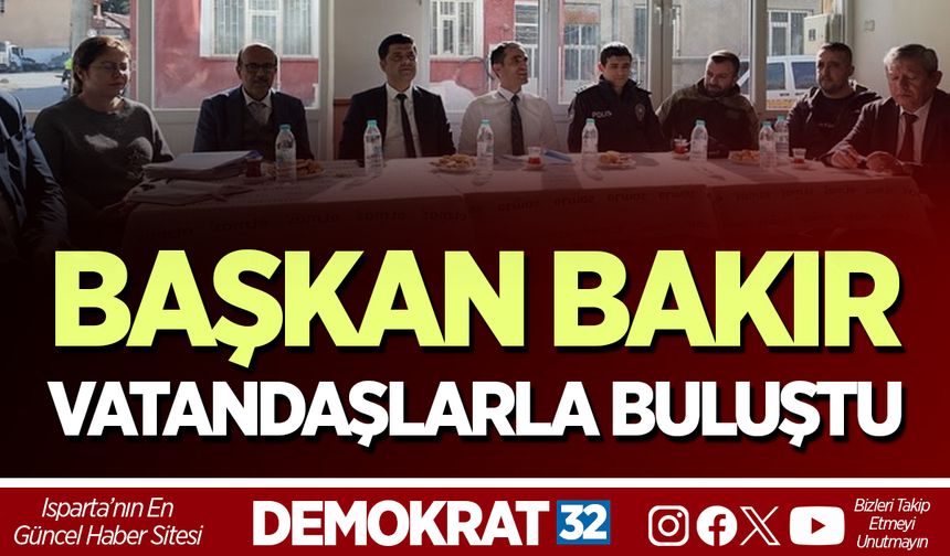 Başkan Bakır Vatandaşlarla Buluştu