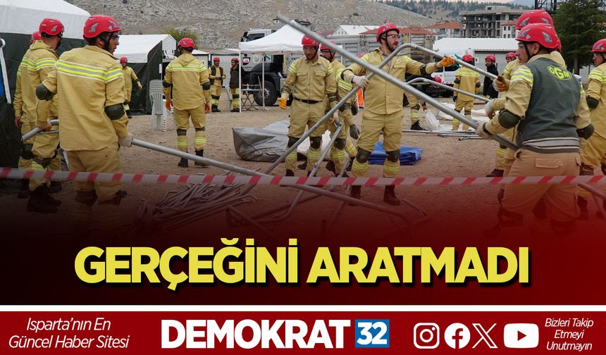 GERÇEĞİNİ ARATMADI