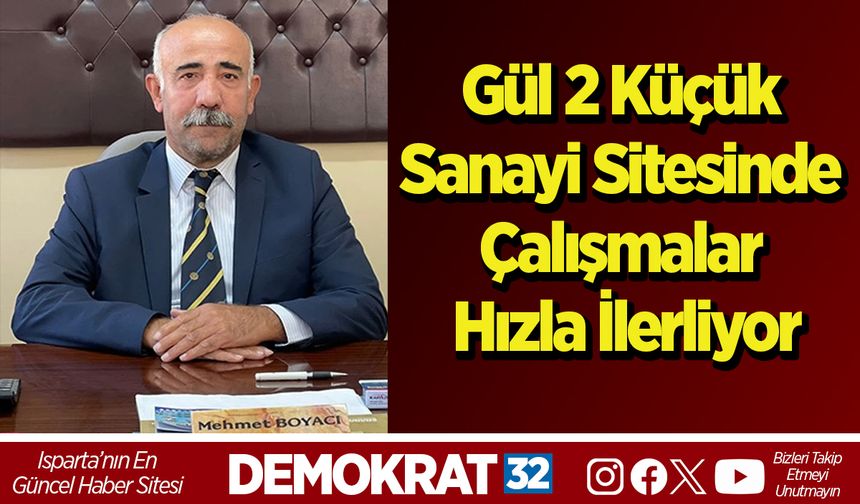 Gül 2 Küçük Sanayi Sitesinde Çalışmalar Hızla İlerliyor