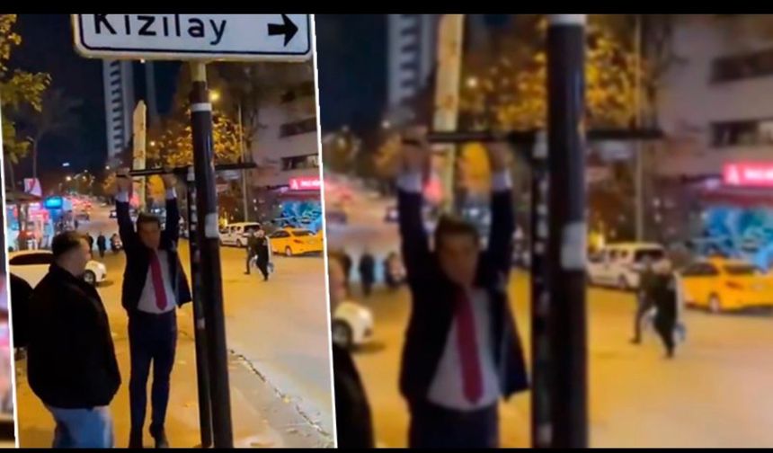 Mustafa Sarıgül, Ankara'daki viral olan Kızılay tabelasına asıldı