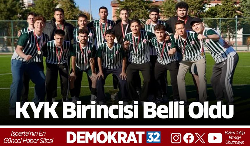 KYK Birincisi Belli Oldu