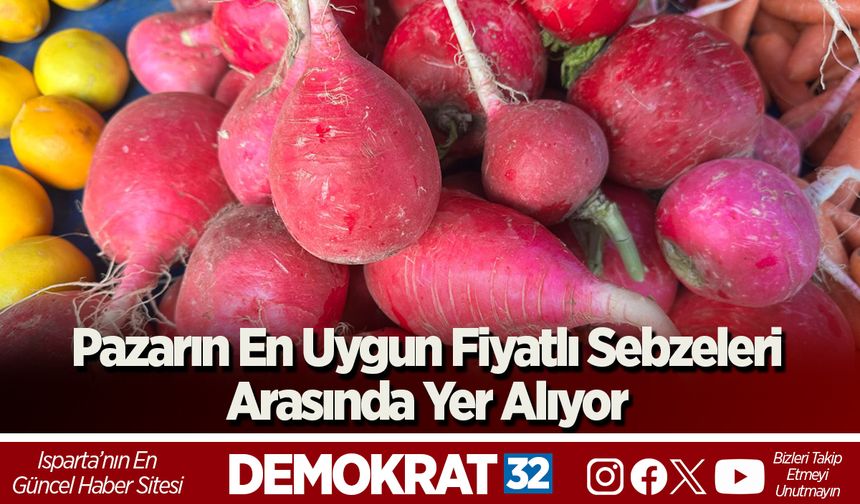 Pazarın En Uygun Fiyatlı Sebzeleri Arasında Yer Alıyor