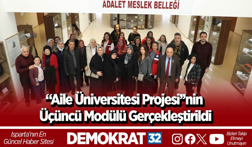 “Aile Üniversitesi Projesi’’nin Üçüncü Modülü Gerçekleştirildi
