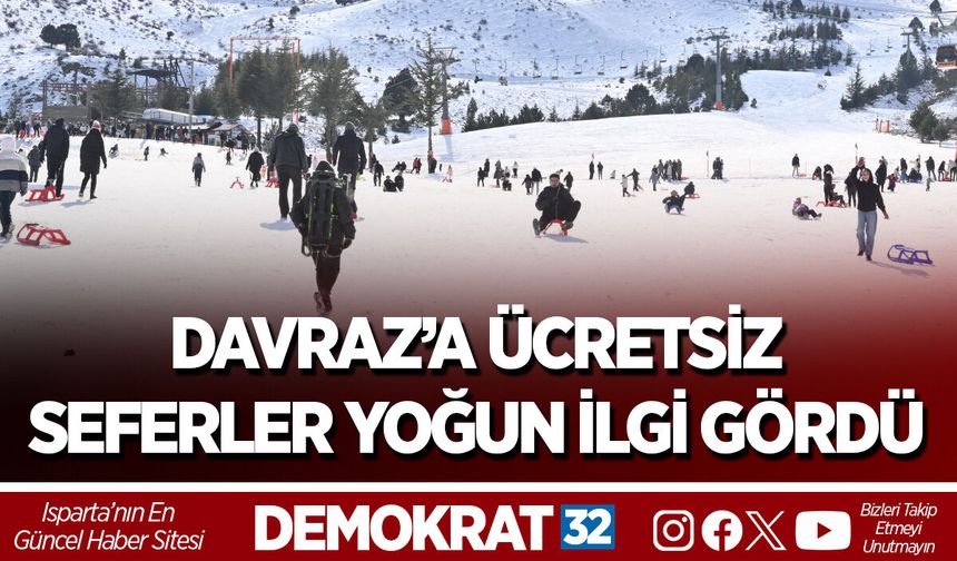 DAVRAZ’A ÜCRETSİZ SEFERLER YOĞUN İLGİ GÖRDÜ