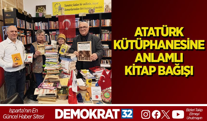 ATATÜRK KÜTÜPHANESİNE ANLAMLI KİTAP BAĞIŞI