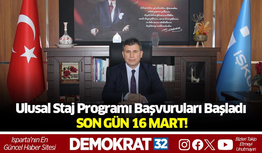 Ulusal Staj Programı Başvuruları Başladı: Son Gün 16 Mart