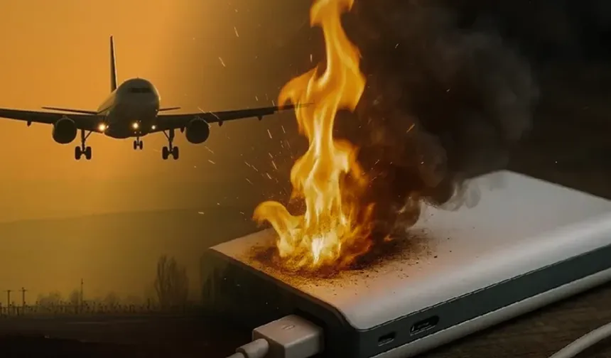 İstanbul Seferli Uçakta Panik! Powerbank Alev Aldı