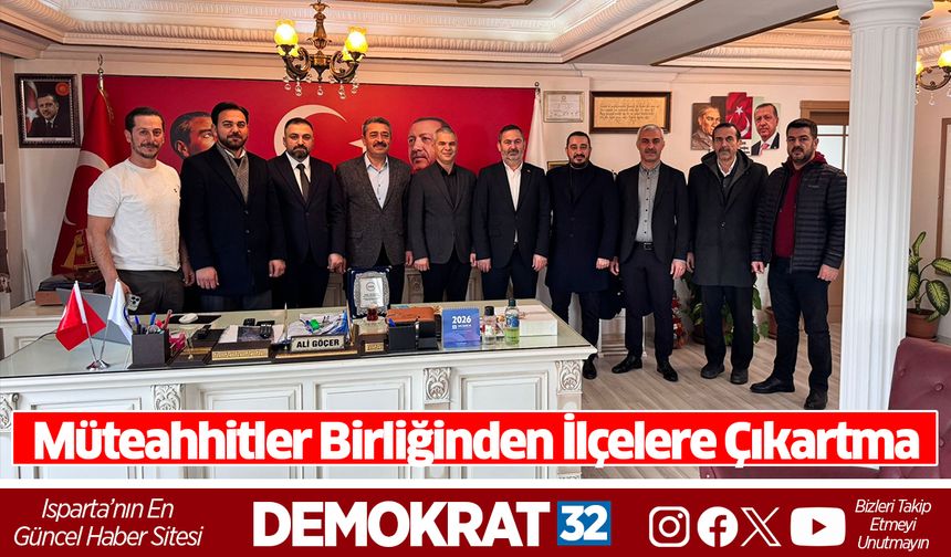 Müteahhitler Birliğinden İlçelere Çıkartma