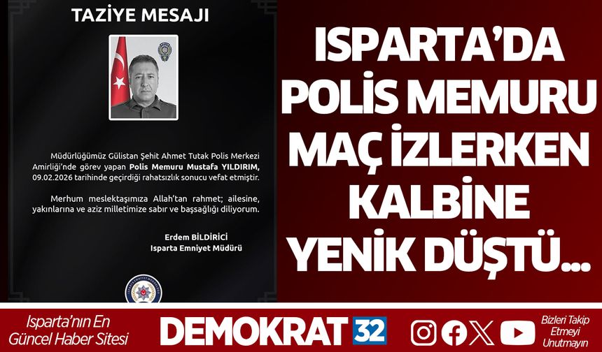 Maç İzlerken Fenalaşan Polis Memuru Hayatını Kaybetti