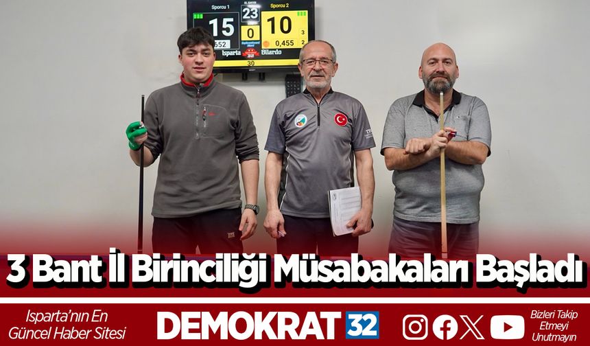 3 Bant İl Birinciliği müsabakaları başladı