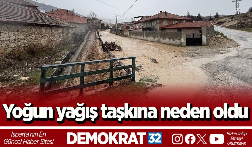 Yoğun yağış taşkına neden oldu