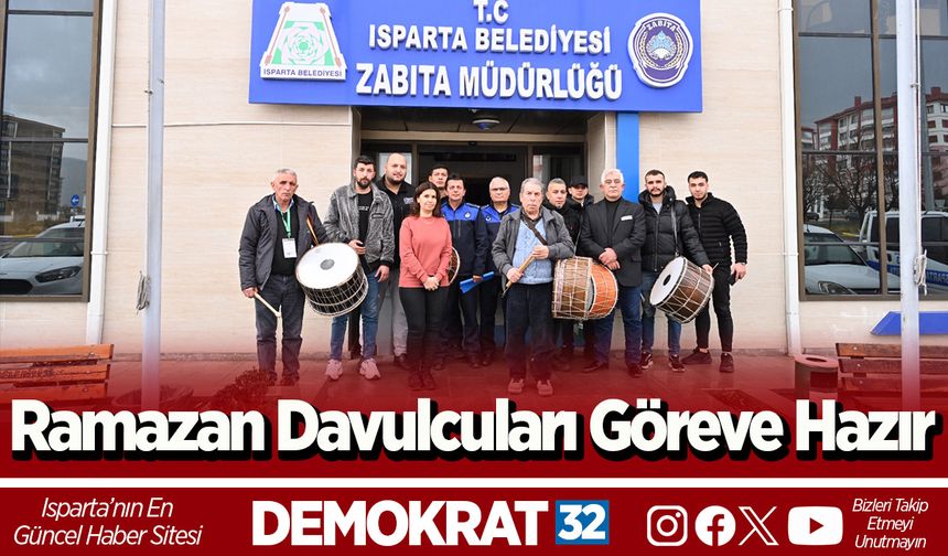 Ramazan davulcuları göreve hazır