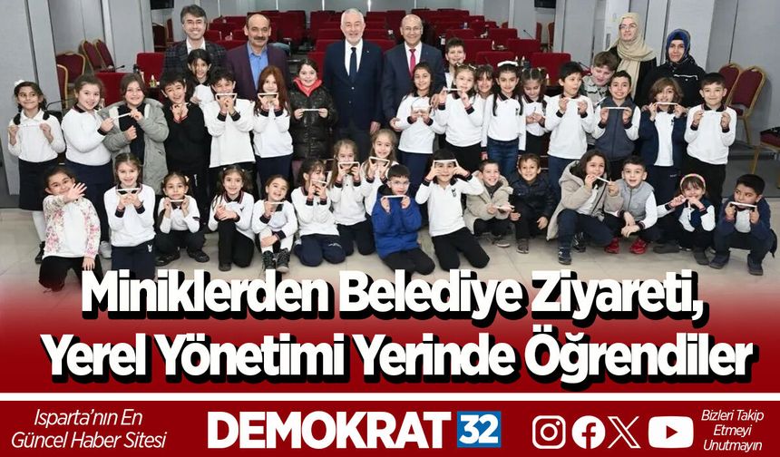 Miniklerden Belediye Ziyareti, Yerel Yönetimi Yerinde Öğrendiler