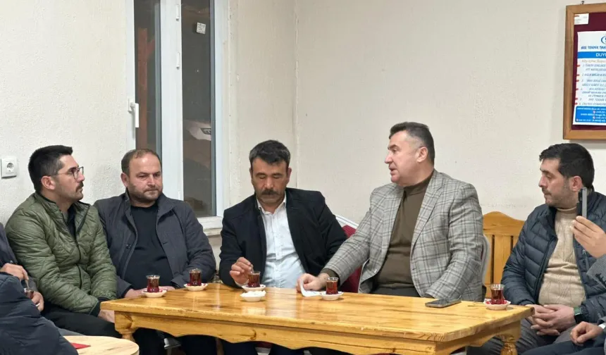 Başkan Özer köy halkına müjdeyi verdi