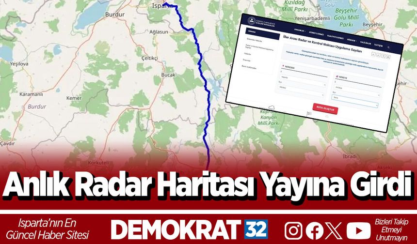 Anlık Radar Haritası Yayına Girdi