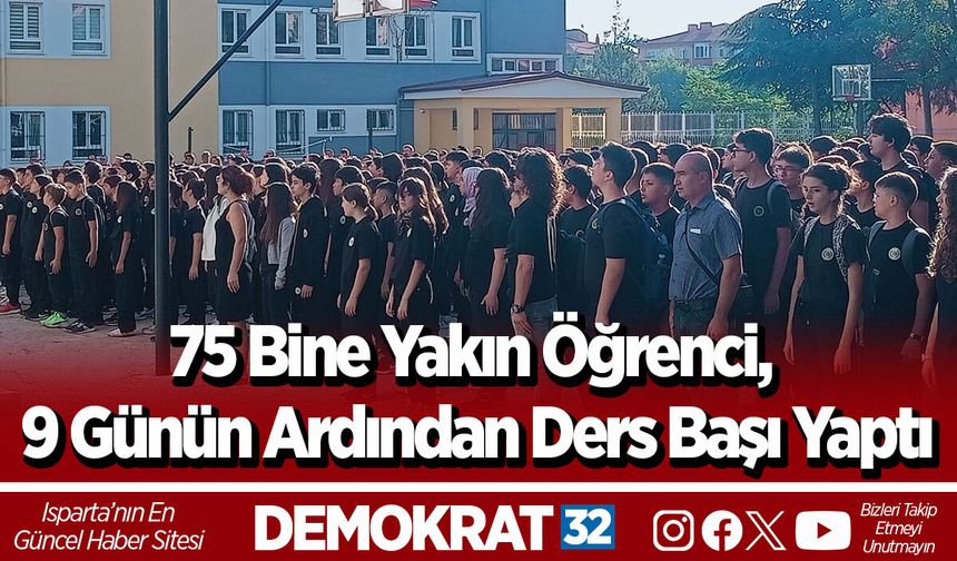 75 Bine Yakın Öğrenci, 9 Günün Ardından Ders Başı Yaptı