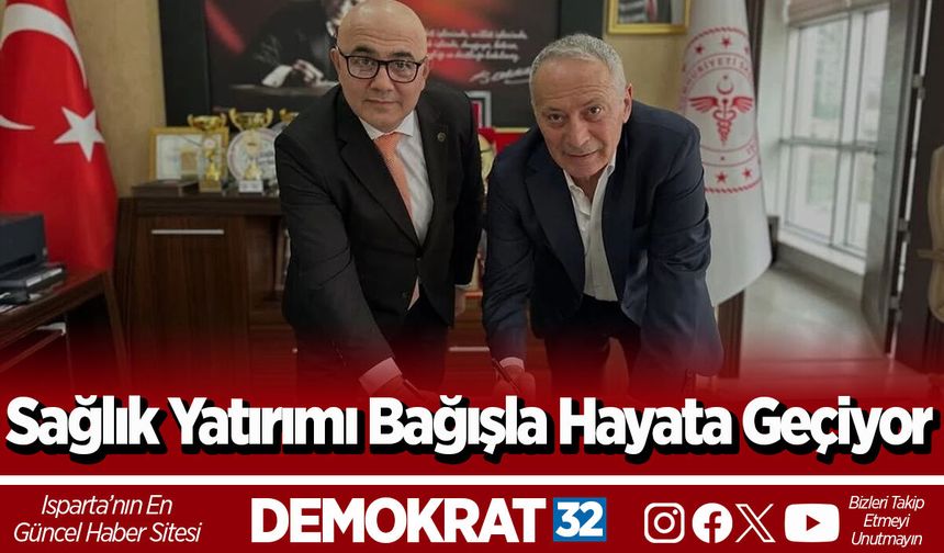 Sağlık Yatırımı Bağışla Hayata Geçiyor