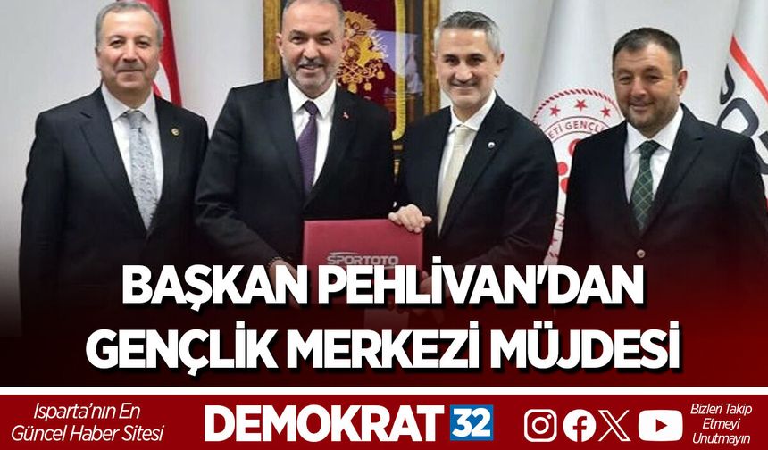BAŞKAN PEHLİVAN'DAN GENÇLİK MERKEZİ MÜJDESİ