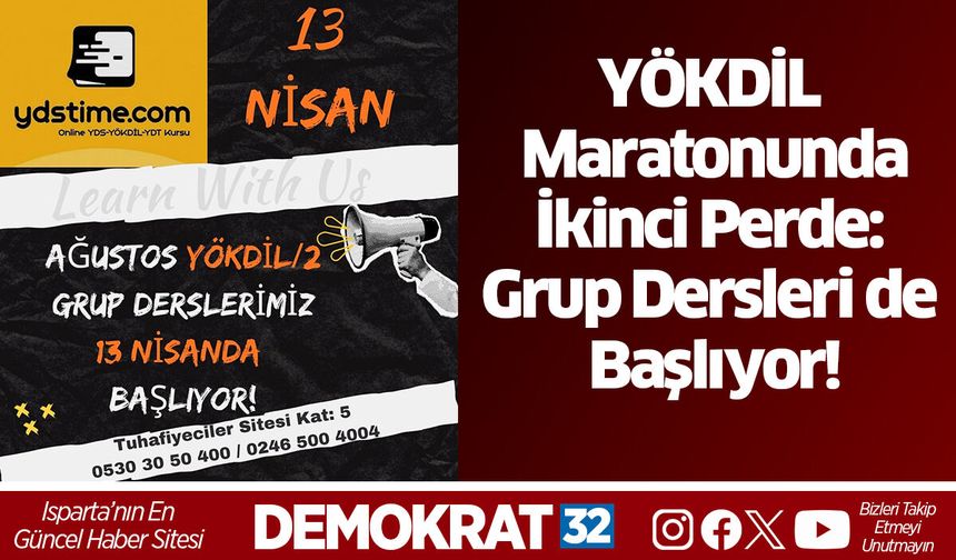 YÖKDİL Maratonunda İkinci Perde: Grup Dersleri de Başlıyor!