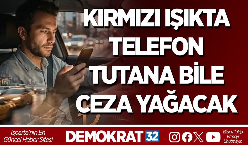 KIRMIZI IŞIKTA TELEFON TUTANA BİLE CEZA YAĞACAK