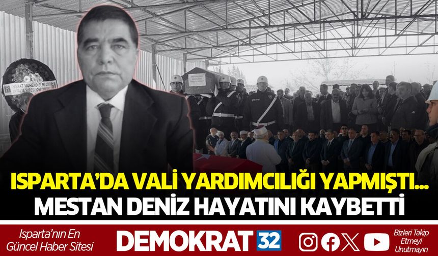 Isparta Eski Vali Yardımcısı Deniz Hayatını Kaybetti
