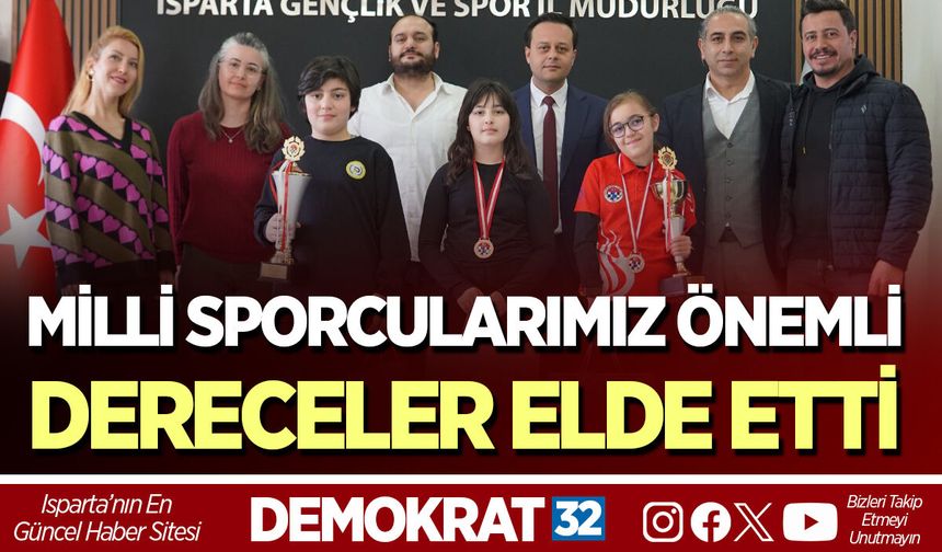 MİLLİ SPORCULARIMIZ ÖNEMLİ DERECELER ELDE ETTİ