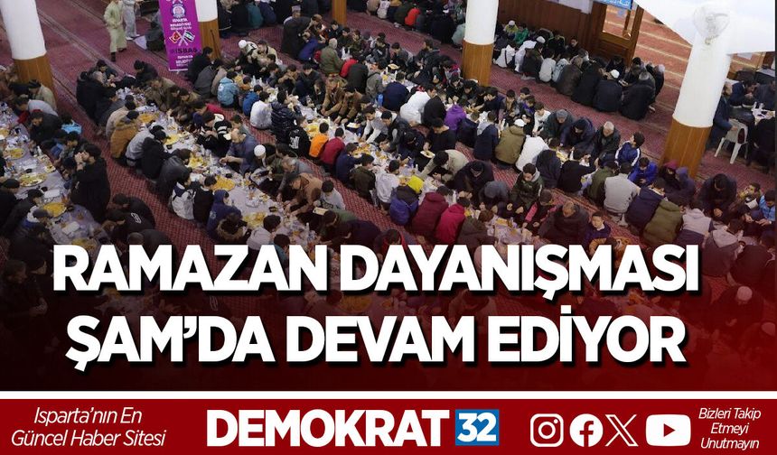 RAMAZAN DAYANIŞMASI ŞAM’DA DEVAM EDİYOR