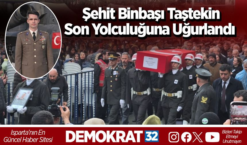 Şehit Binbaşı Taştekin Son Yolculuğuna Uğurlandı