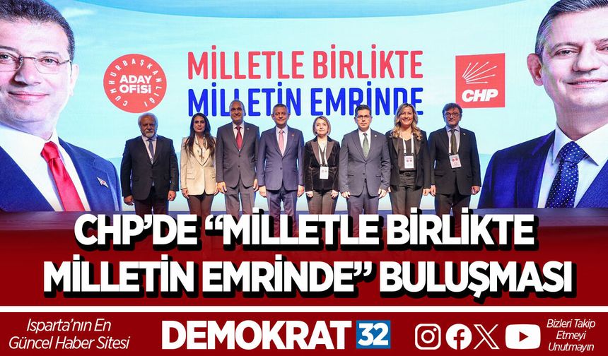 CHP’DE “MİLLETLE BİRLİKTE MİLLETİN EMRİNDE” BULUŞMASI CHP’Lİ YALIM HALICI “MİLLİ EĞİTİM POLİTİKA KURULU”NA SEÇİLDİ