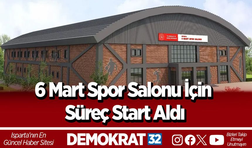 6 Mart Spor Salonu için süreç start aldı