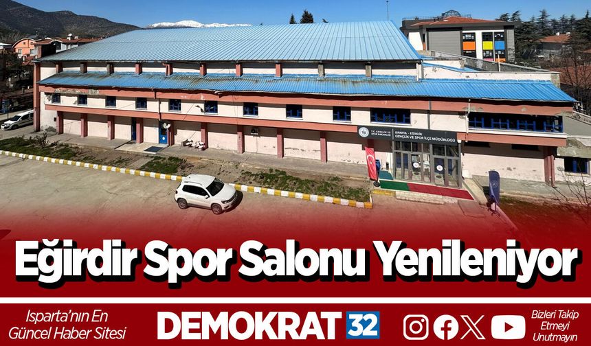 Eğirdir Spor Salonu Yenileniyor