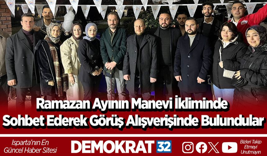 Ramazan ayının manevi ikliminde sohbet ederek görüş alışverişinde bulundular