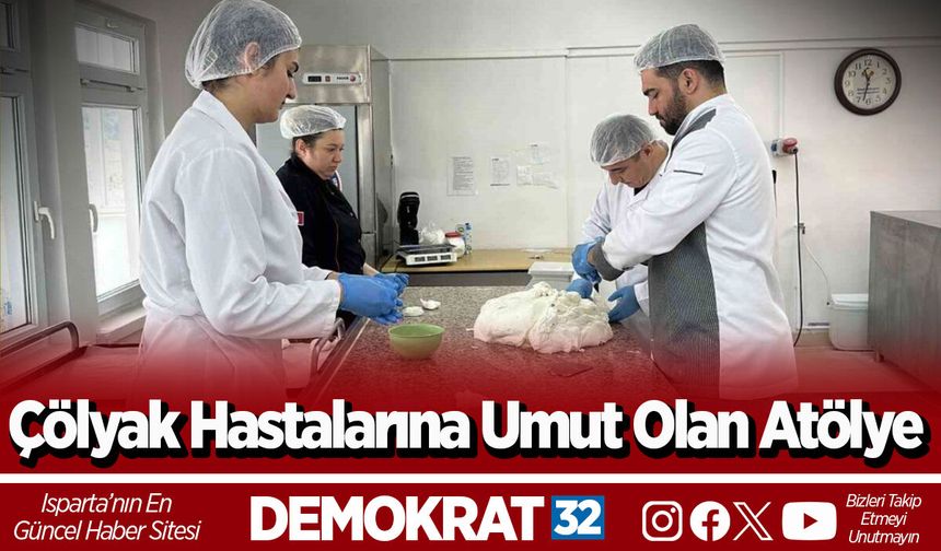 Çölyak hastalarına umut olan atölye
