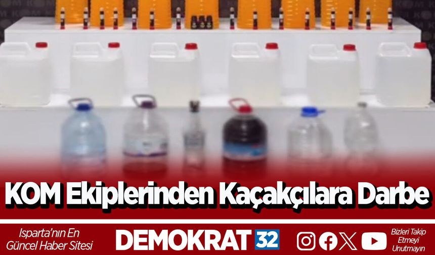 KOM Ekiplerinden Kaçakçılara Darbe