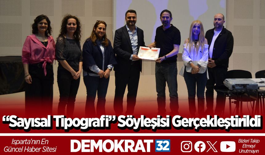“Sayısal Tipografi” Söyleşisi Gerçekleştirildi