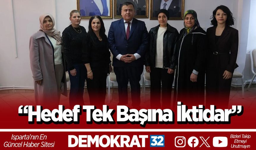“Hedef Tek Başına İktidar”