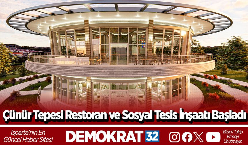 Çünür Tepesi Restoran ve Sosyal Tesis İnşaatı Başladı