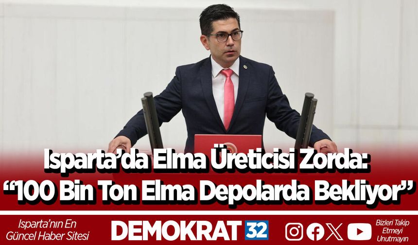 Isparta’da Elma Üreticisi Zorda: “100 Bin Ton Elma Depolarda Bekliyor”