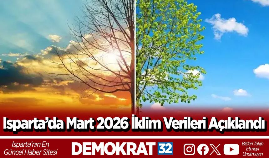 Isparta’da Mart 2026 İklim Verileri Açıklandı