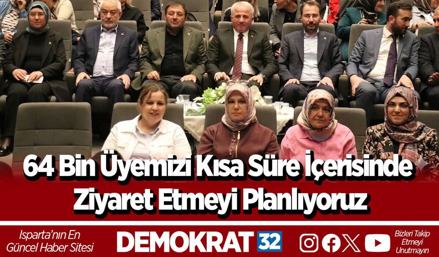 64 Bin Üyemizi Kısa Süre İçerisinde Ziyaret Etmeyi Planlıyoruz