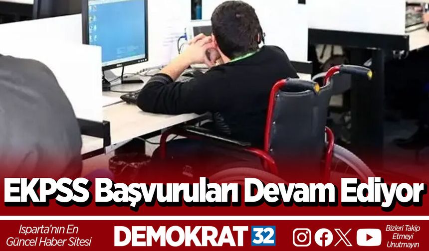 EKPSS Başvuruları Devam Ediyor