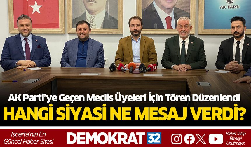 Rozet Töreninde Hangi Siyasi Ne Söyledi?