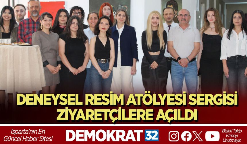 DENEYSEL RESİM ATÖLYESİ SERGİSİ ZİYARETÇİLERE AÇILDI