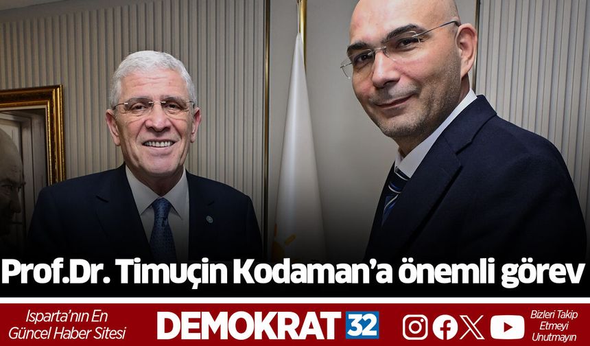 Prof.Dr. Timuçin Kodaman’a önemli görev