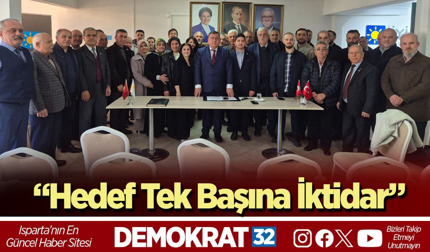 “Hedef Tek Başına İktidar”